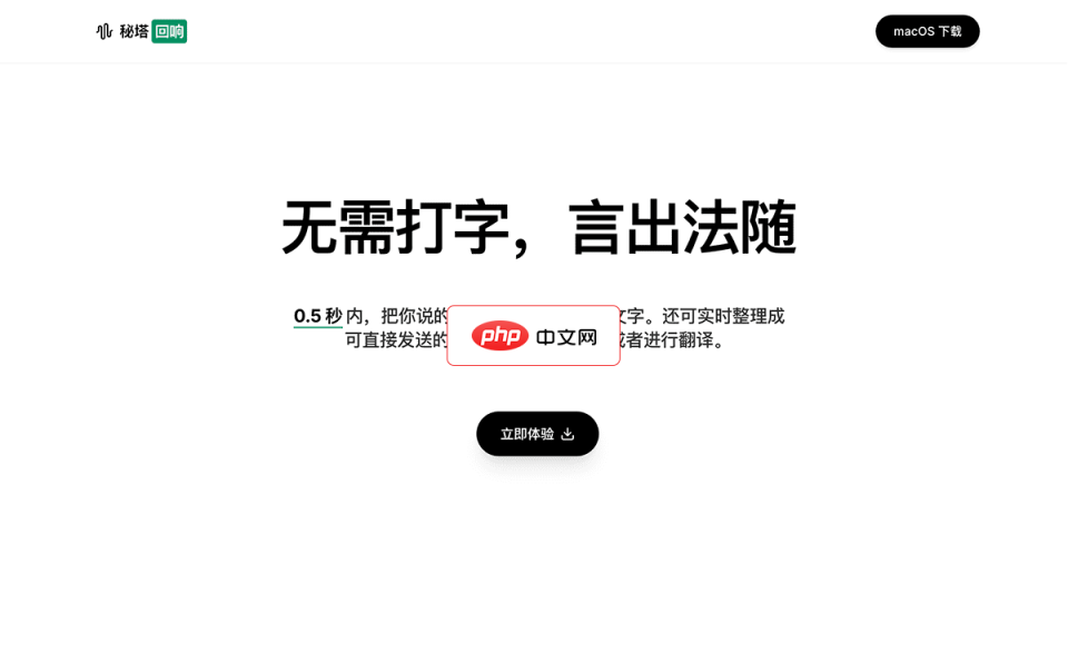 秘塔回响 网站截图
