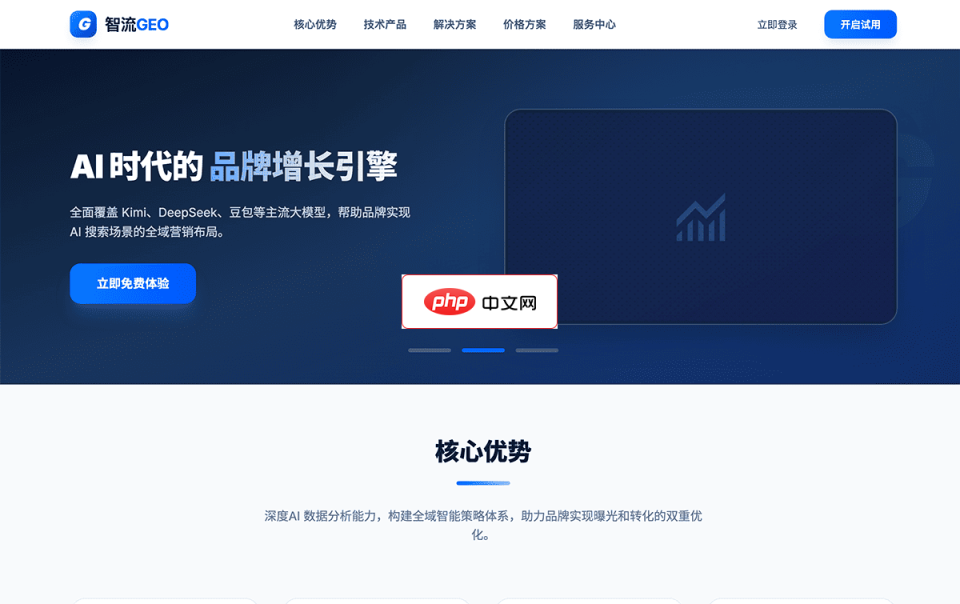 智流GEO 网站截图