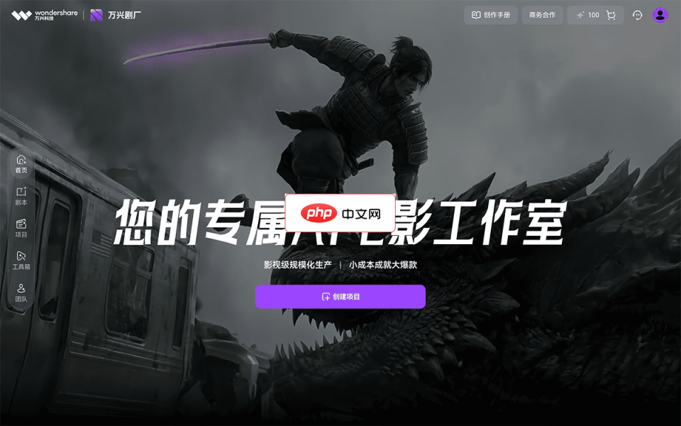 万兴剧厂 网站截图