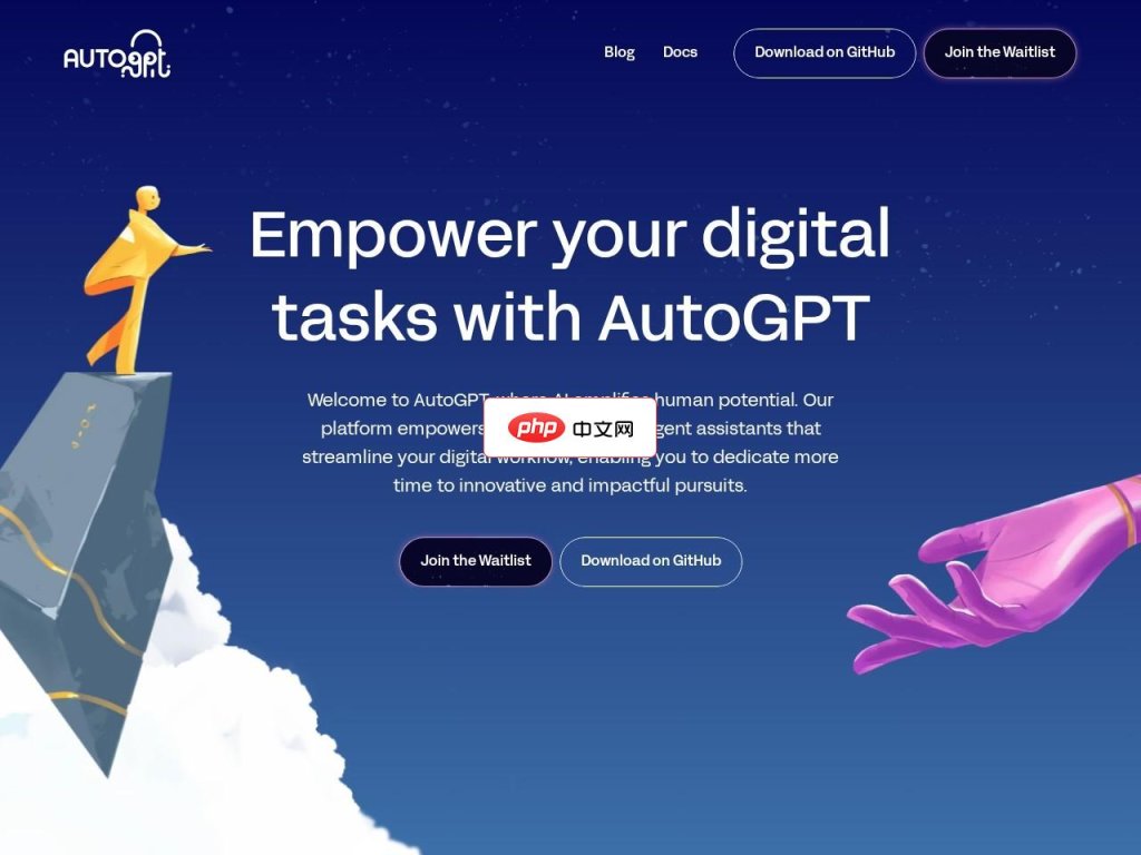 Auto-GPT 网站截图
