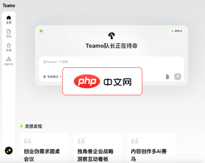 Teamo 网站截图