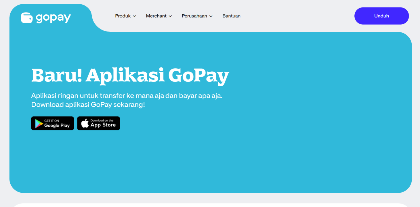 GoPay 网站截图