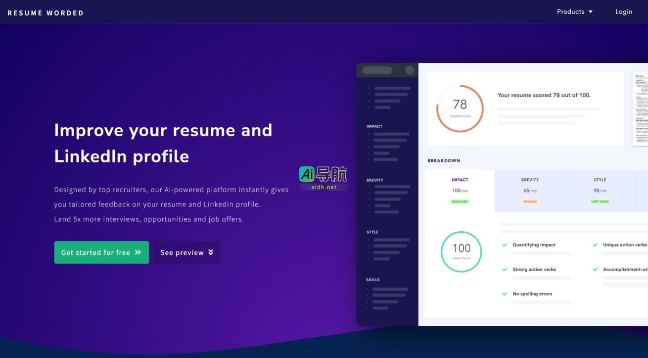 Resume Worded的封面图