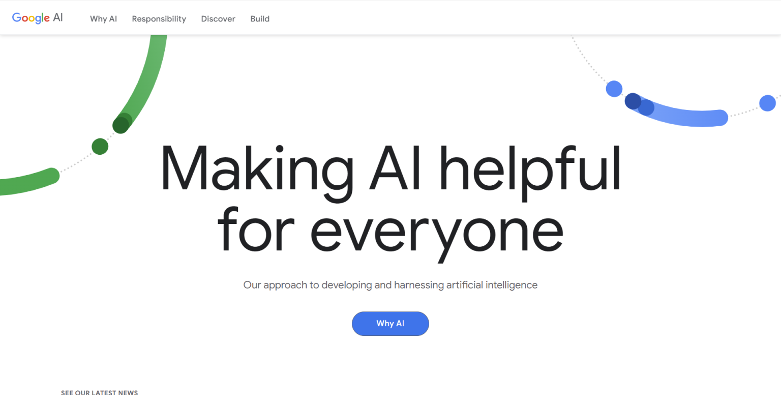 Google Al 网站截图