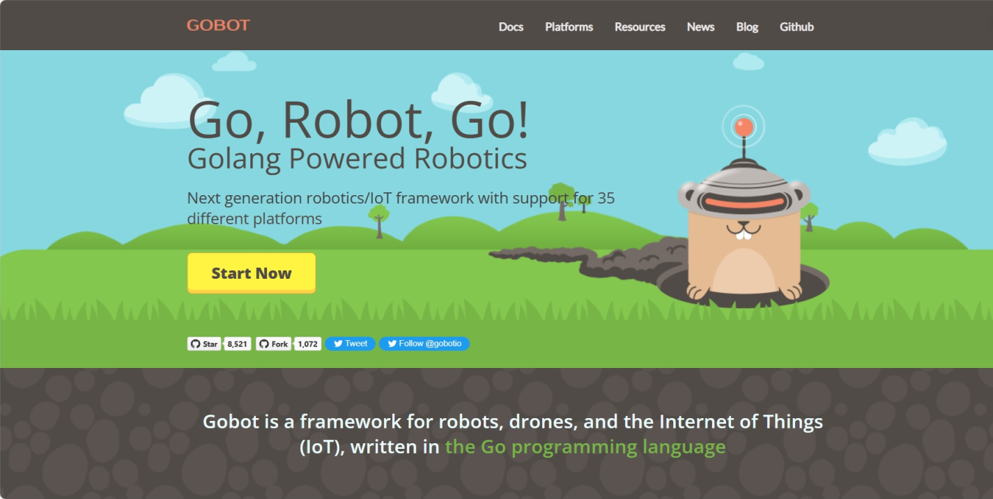 Gobot 网站截图