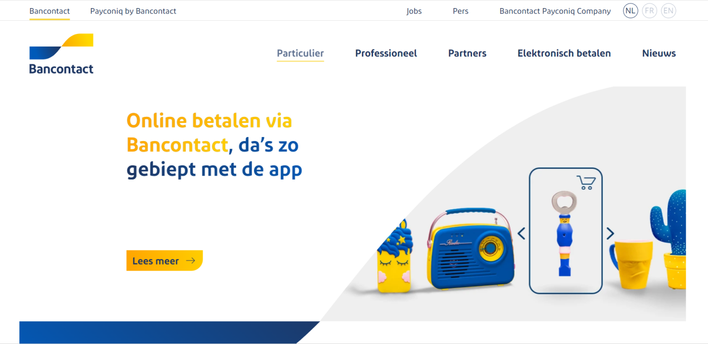 Bancontact 网站截图