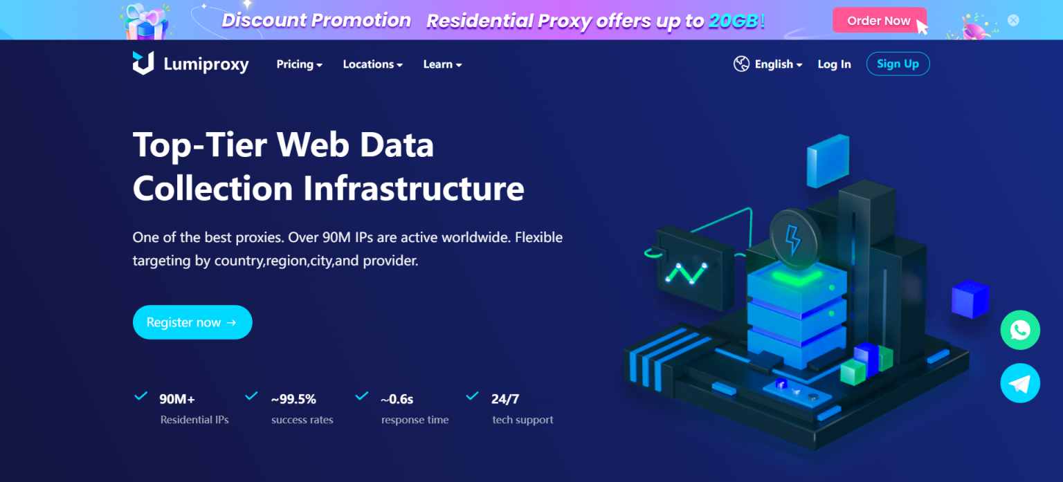 Lumiproxy 网站截图