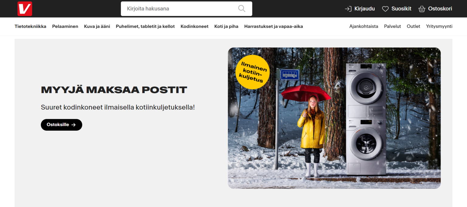 Verkkokauppa 网站截图