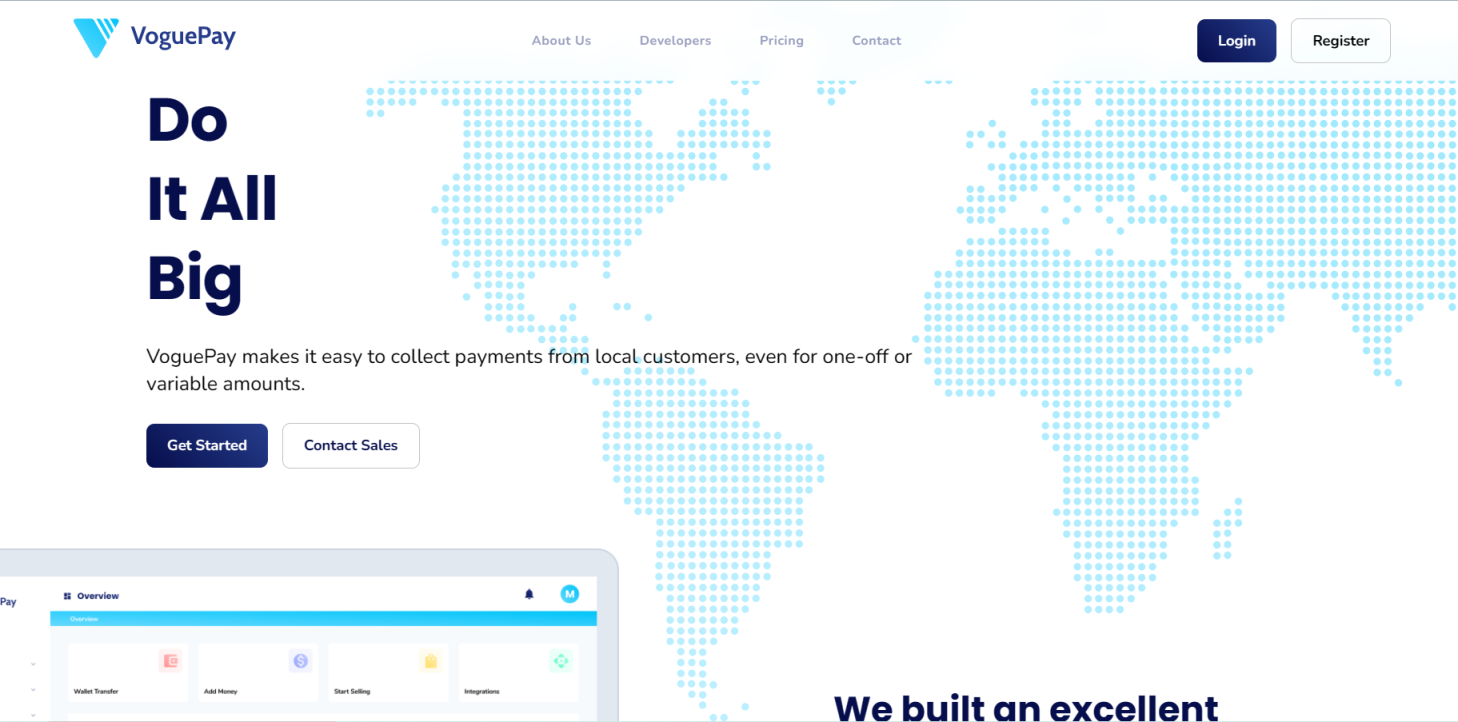 VoguePay 网站截图