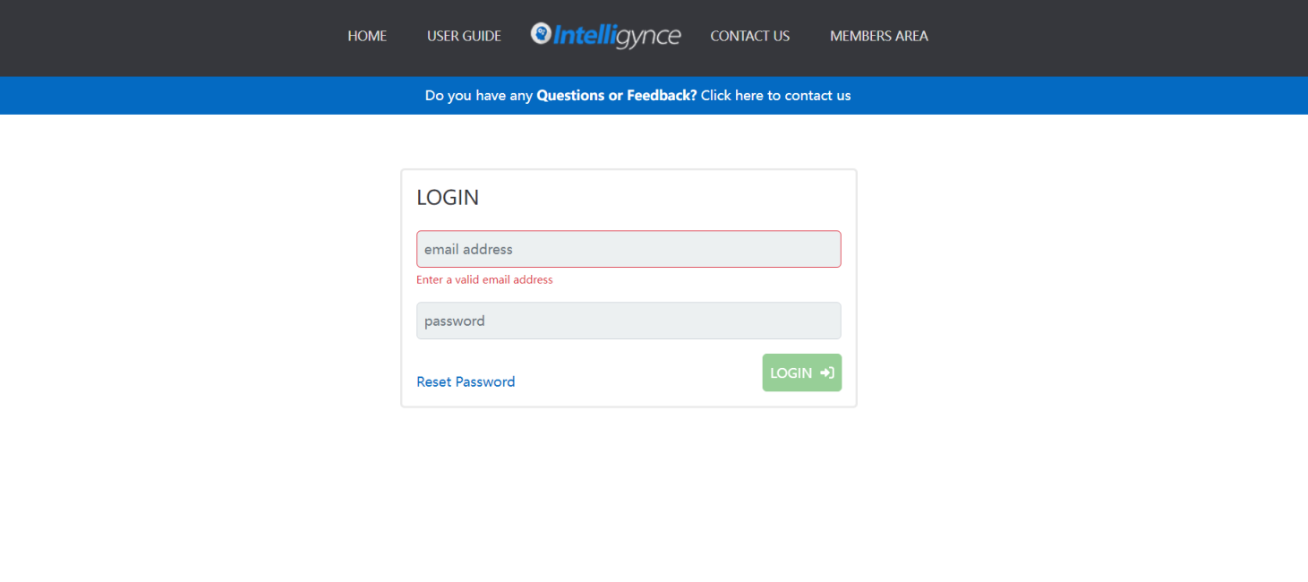 Intelligynce 网站截图