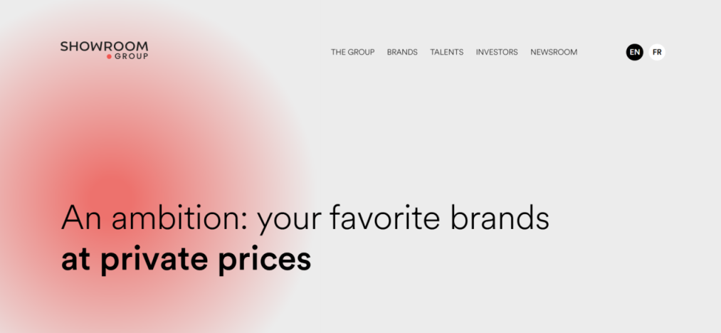 Showroomprivé 网站截图