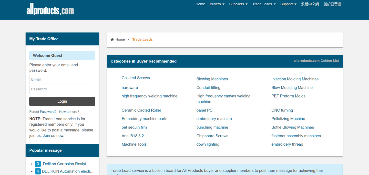 AllProducts 网站截图
