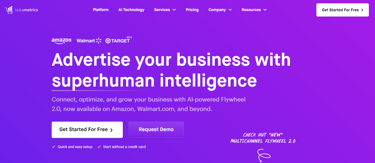 Teikametrics 网站截图
