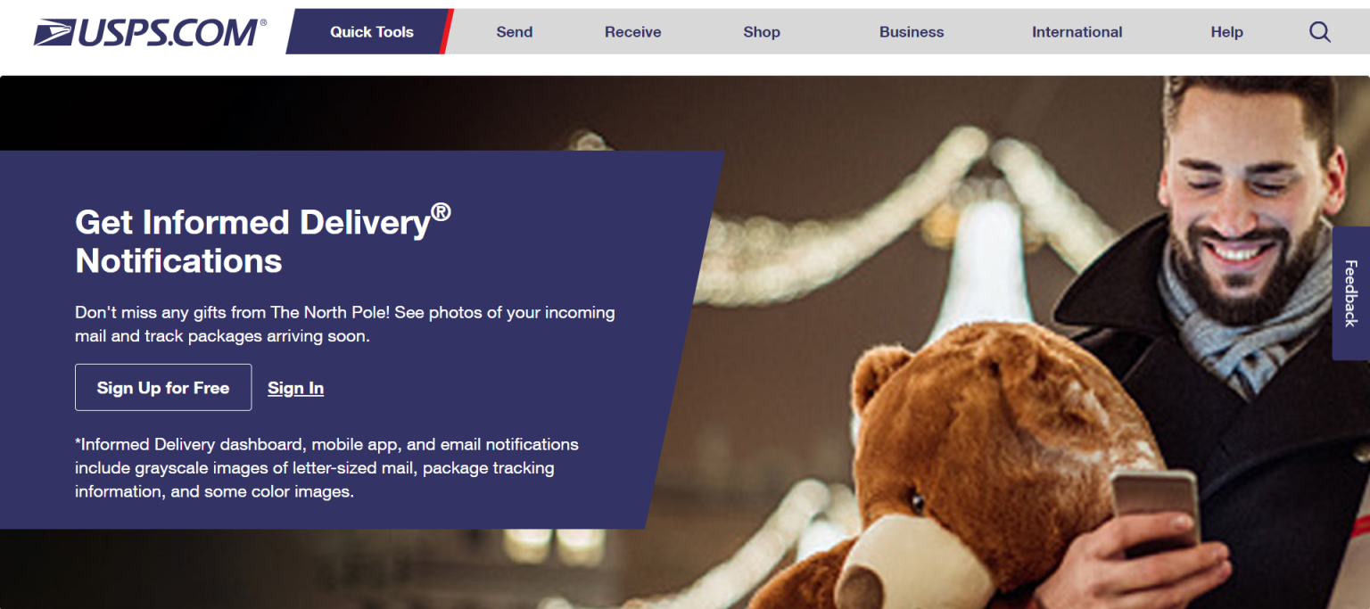 USPS 网站截图