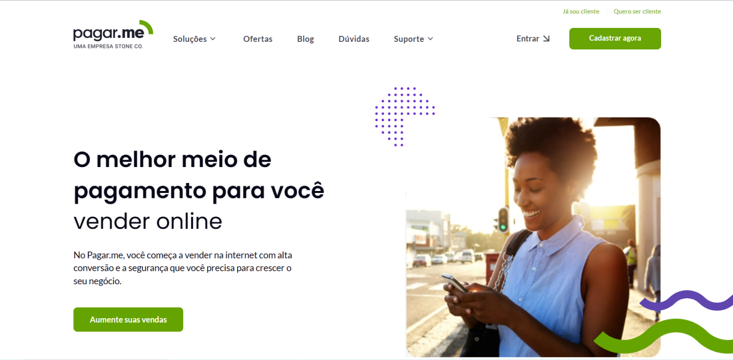 Pagar.me 网站截图