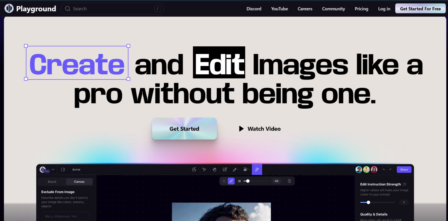 Playground 网站截图