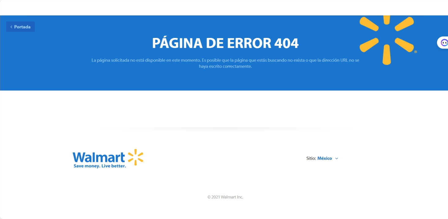 沃尔玛墨西哥 网站截图