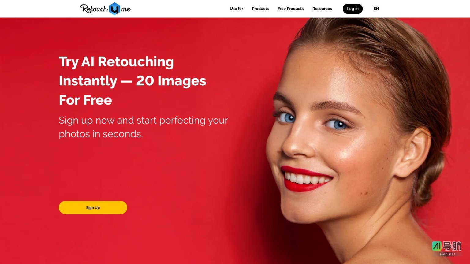 Retouch4me 提供专业级AI修图插件，简化照片后期处理，提升工作效率 网站截图