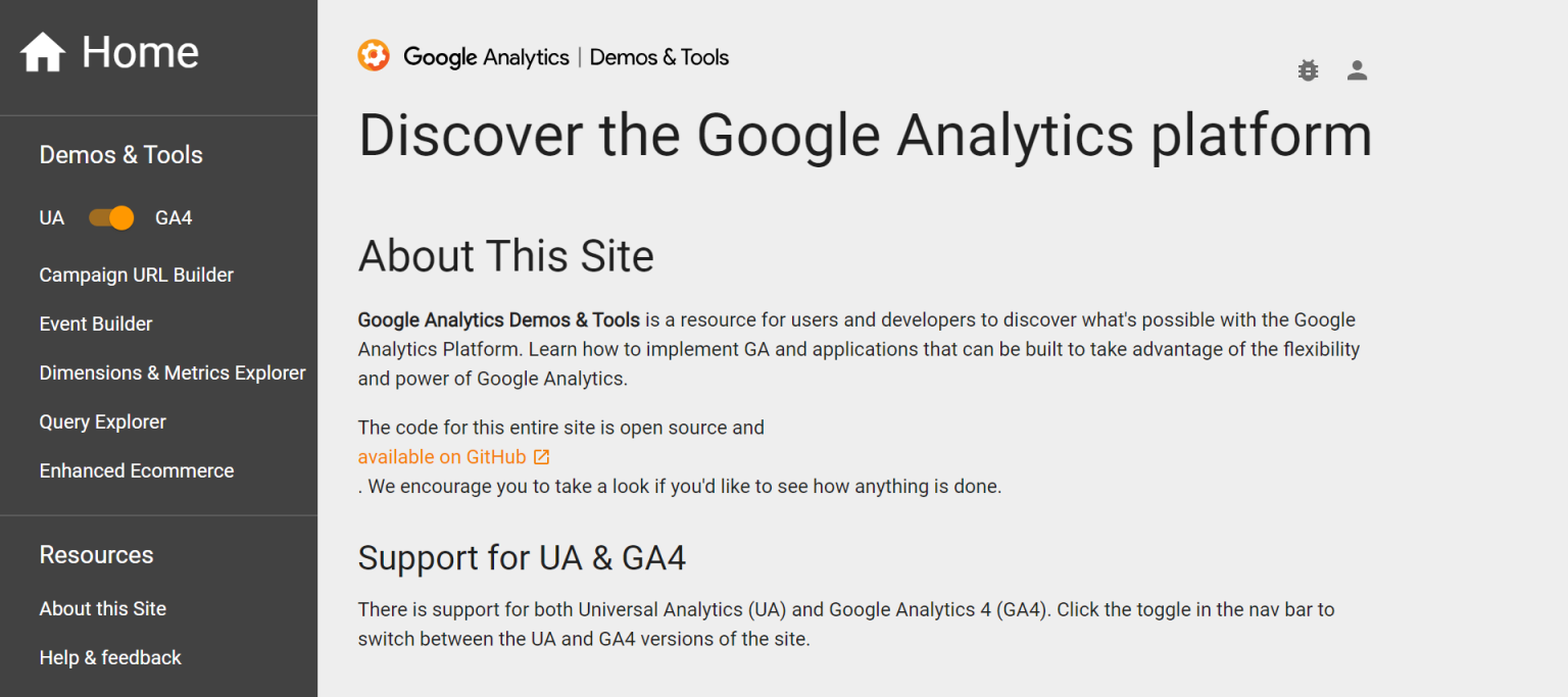 GA4 广告追踪网址生成 网站截图