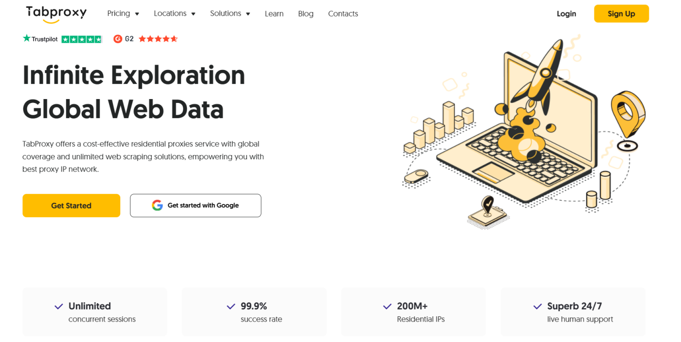 Tabproxy 网站截图