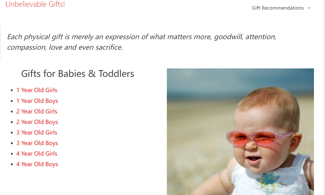 unbelievablegifts 网站截图