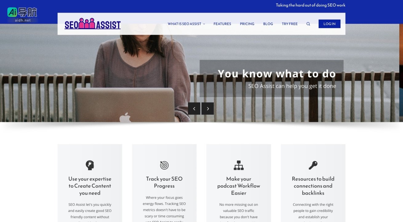 SEO ASSIST 帮助用户轻松创建高效SEO内容，简化SEO工作流程，提升网站流量 网站截图