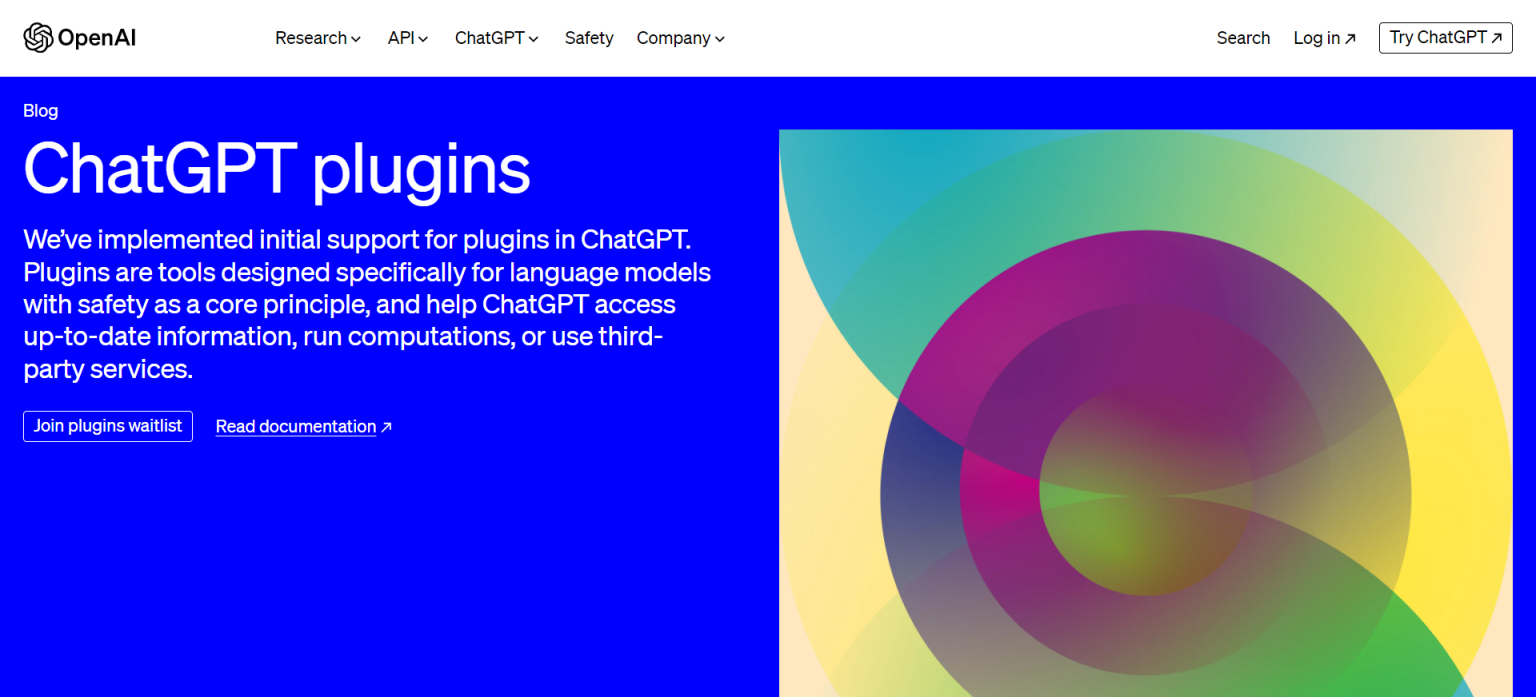 ChatGPT Plugins 网站截图