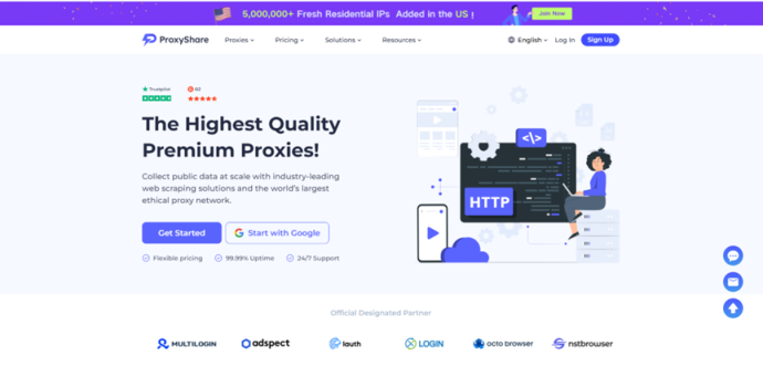 ProxyShare 网站截图