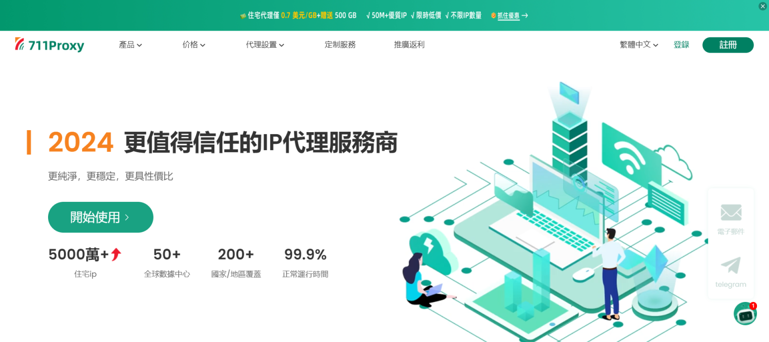 711Proxy 网站截图