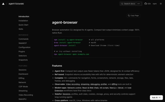 agent-browser截图