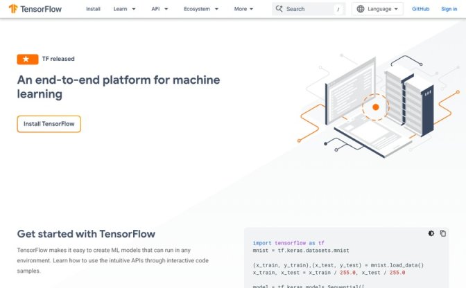 TensorFlow截图