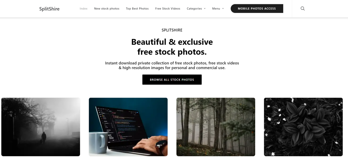 SplitShire 网站截图