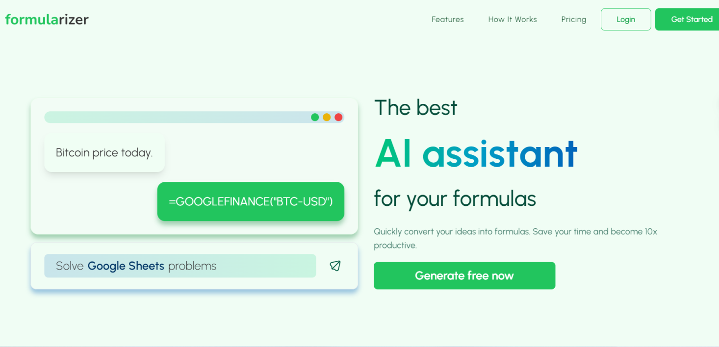 Excel Formularizer 网站截图