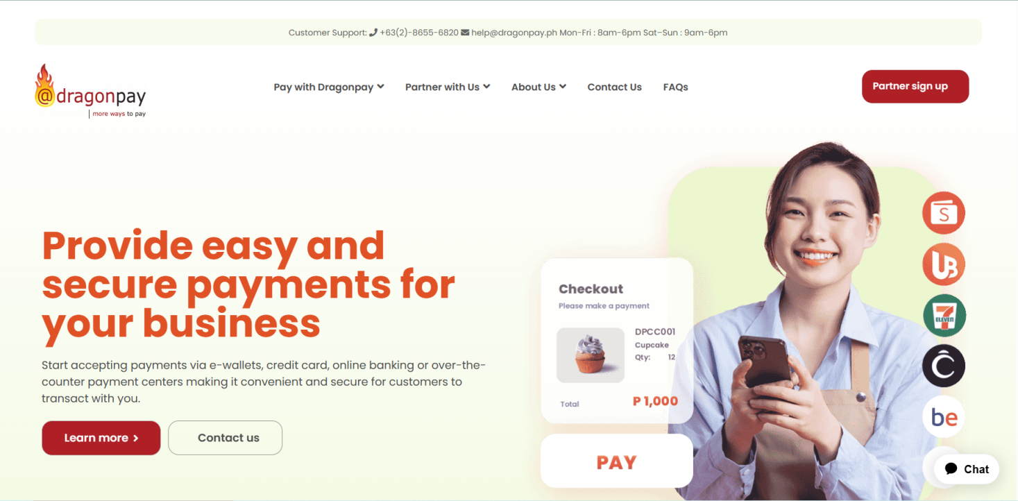 Dragonpay 网站截图