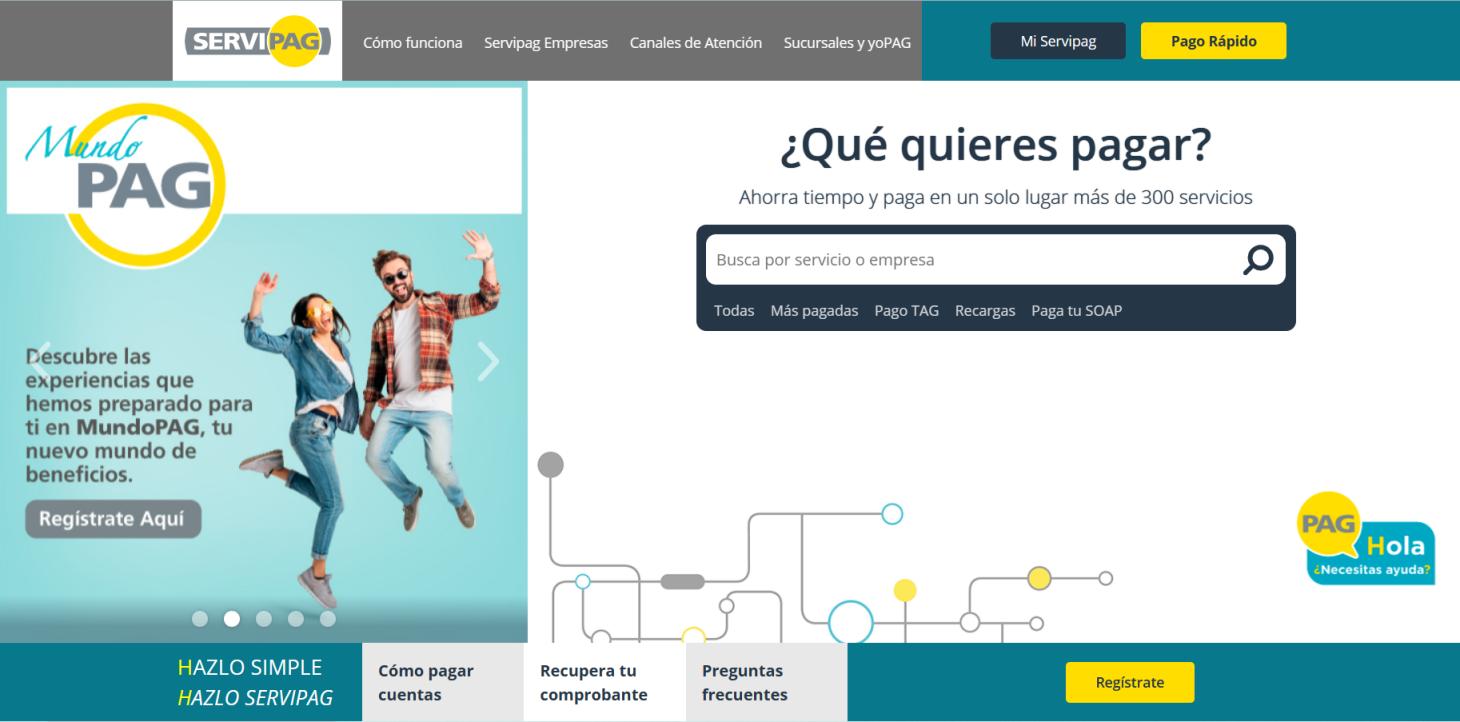 Servipag 网站截图