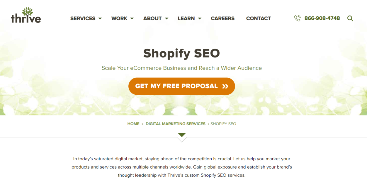 ThriveAgency 网站截图