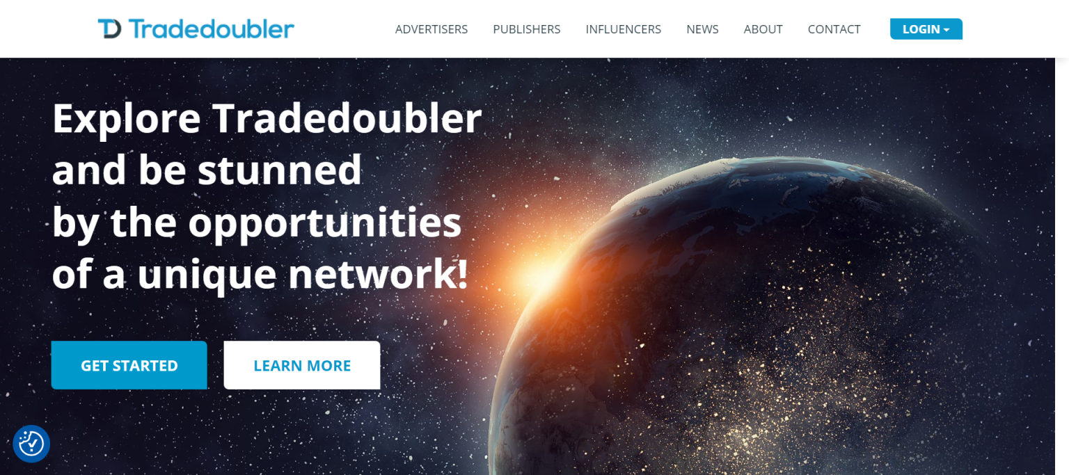 Tradedoubler 网站截图