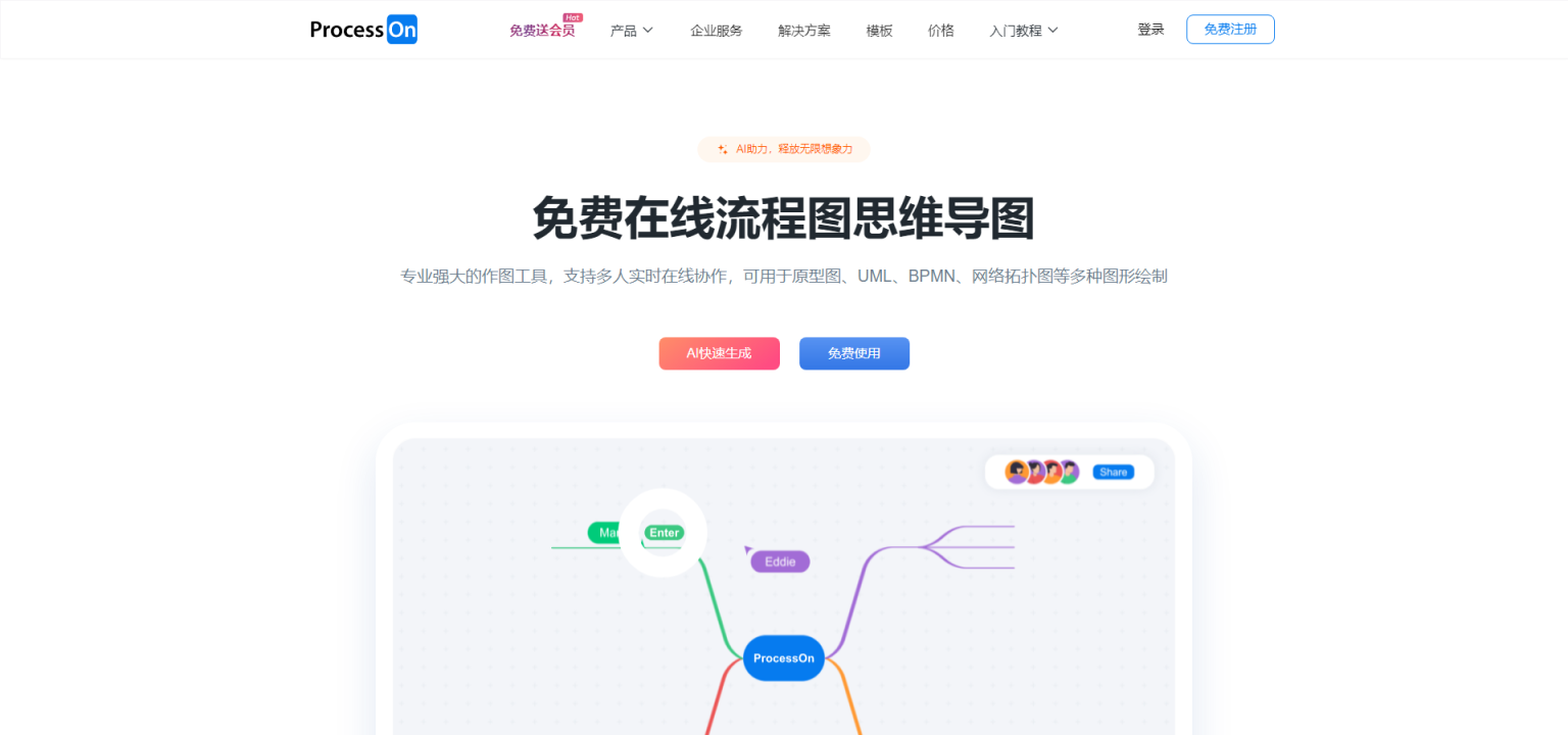 ProcessOn 网站截图