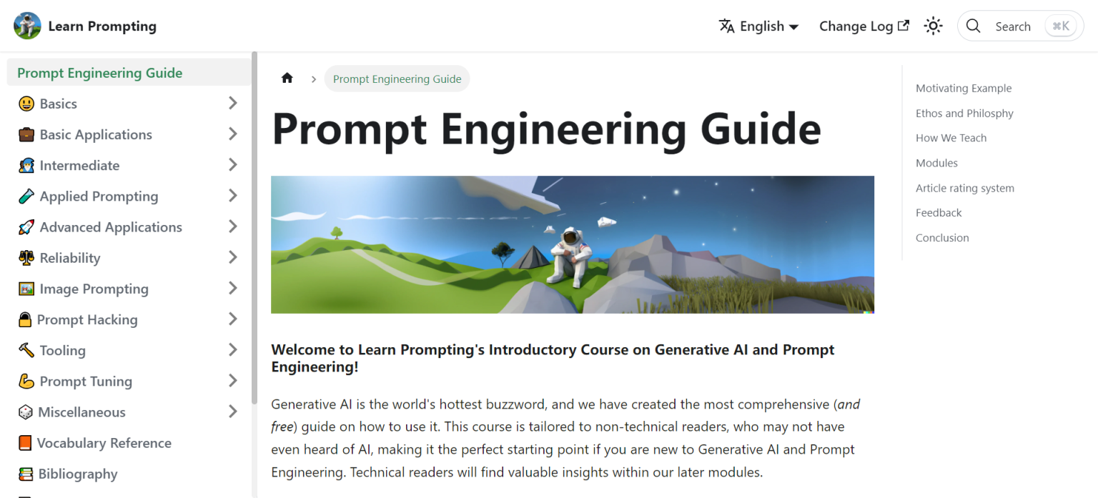 Learn Prompting 网站截图