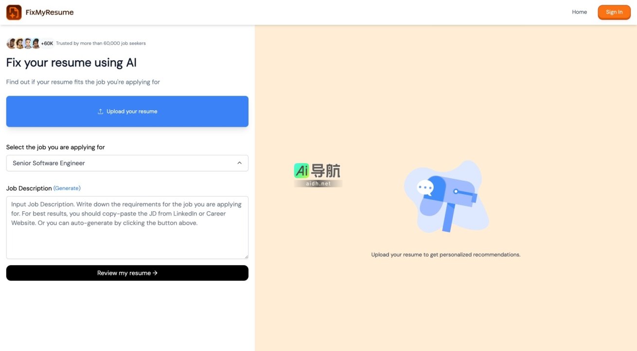 fixmyresume.xyz的封面图