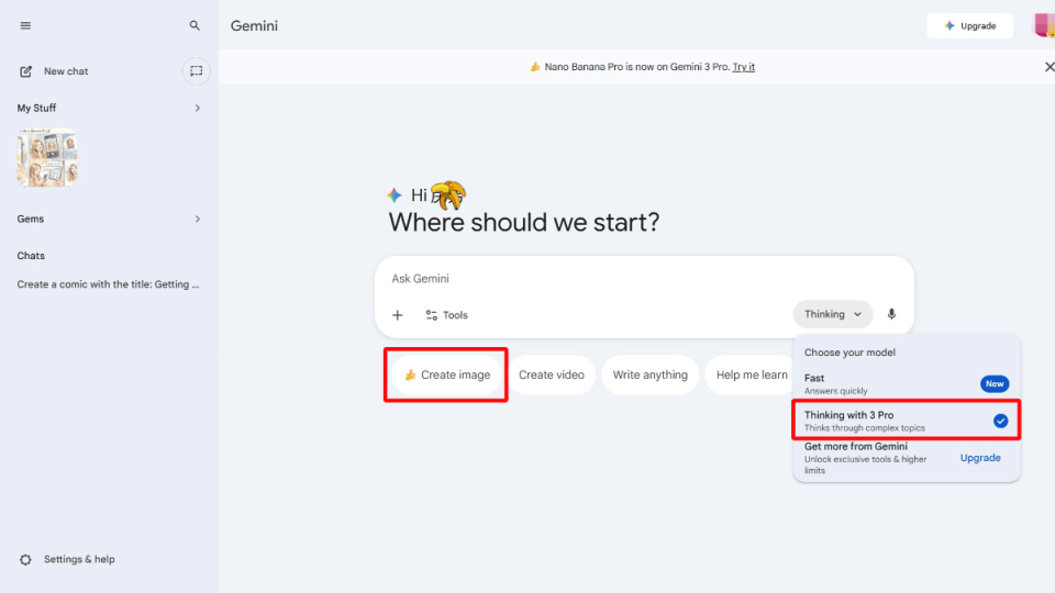 Nano Banana 网站截图