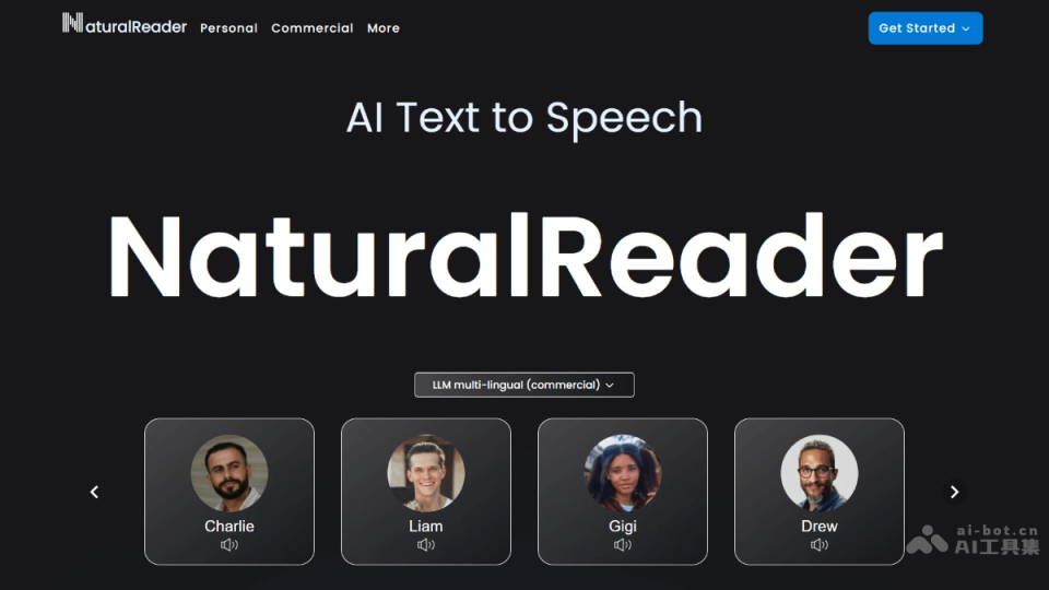 NaturalReader 网站截图