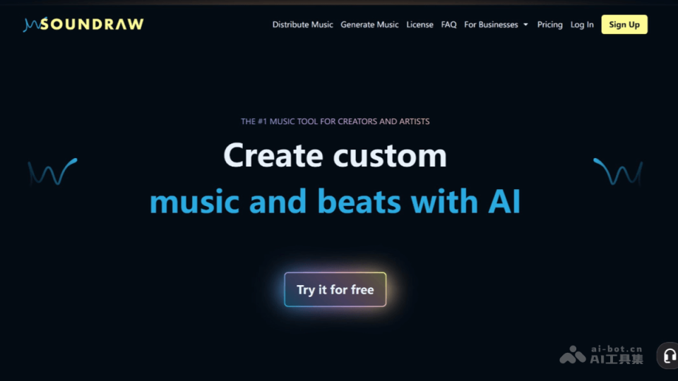 Soundraw 网站截图