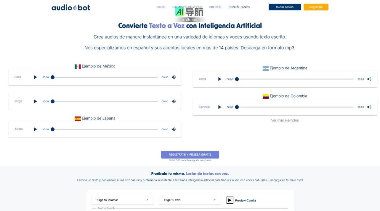 Generador de texto a voz con AI. Lector de texto y descarga a mp3的封面图