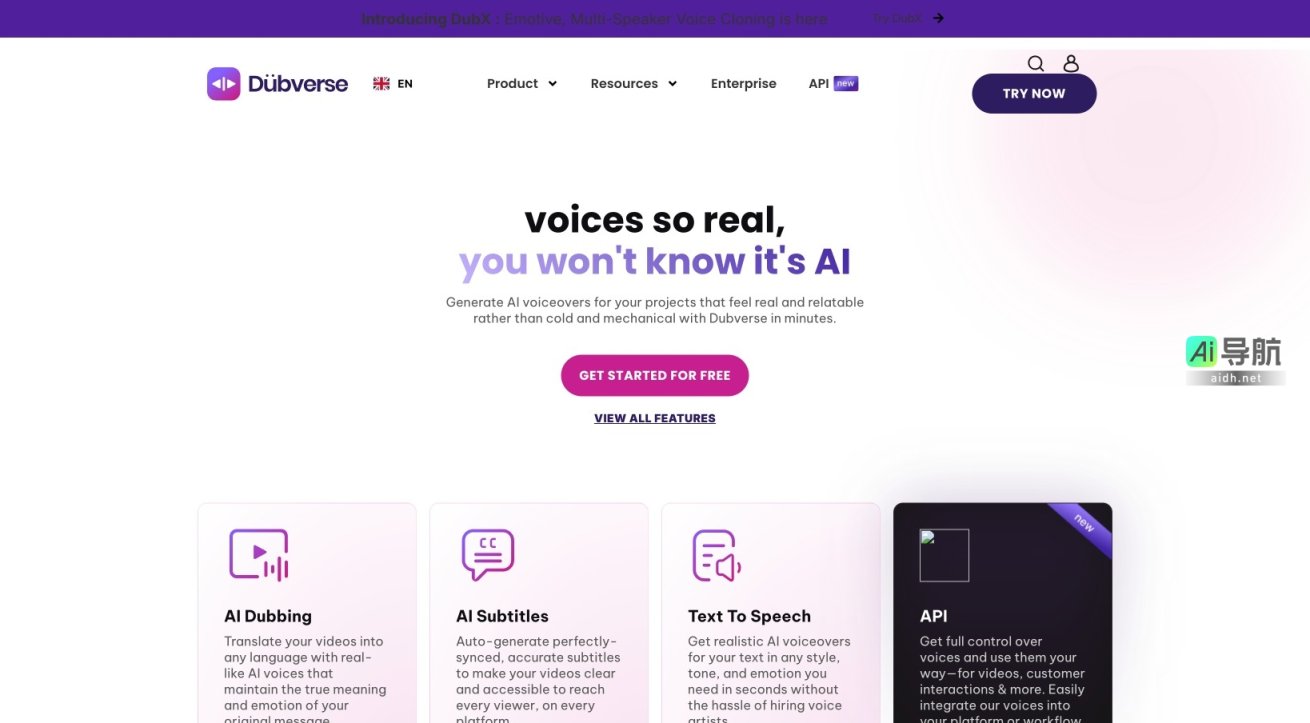 Dubverse.ai的封面图