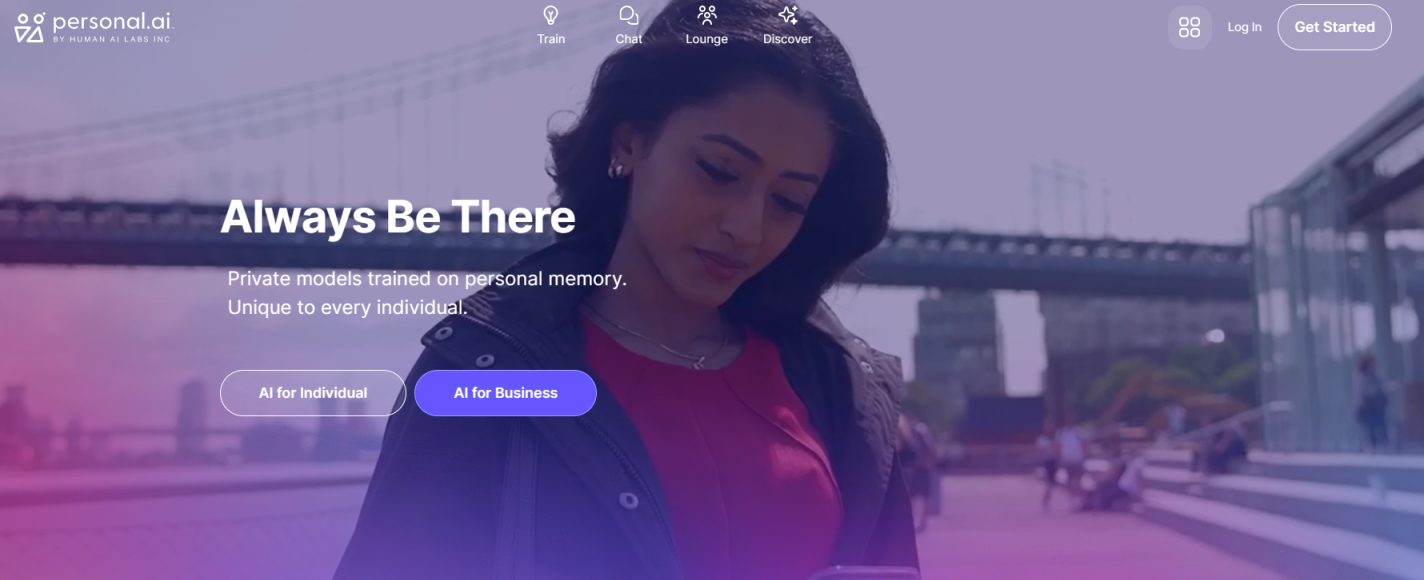 Personal.ai 网站截图