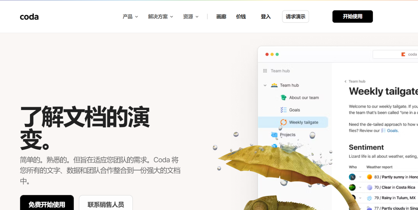 Coda AI 网站截图