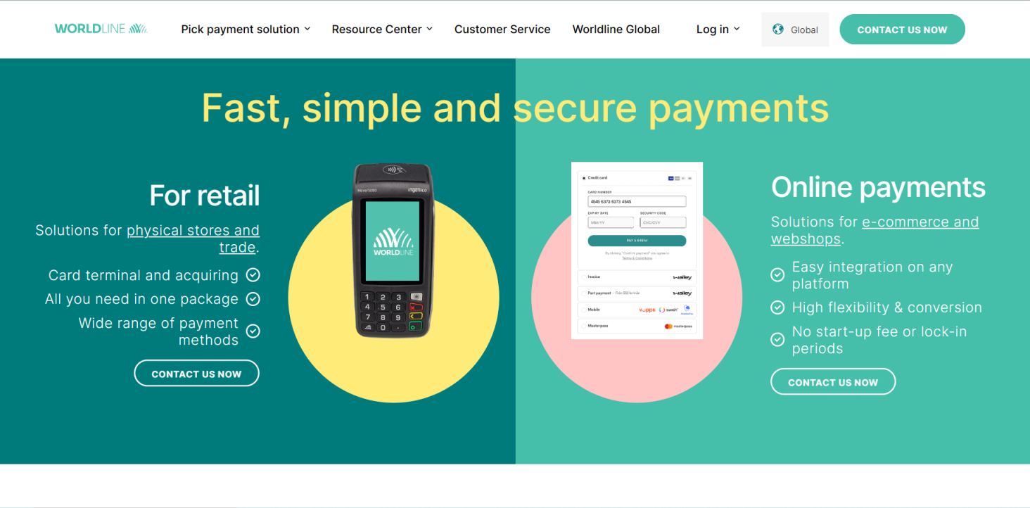 Bambora 网站截图