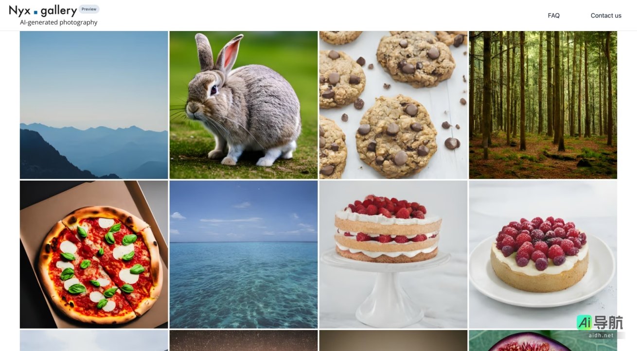 Nyx.gallery 是一个展示和交易数字艺术作品的平台 网站截图