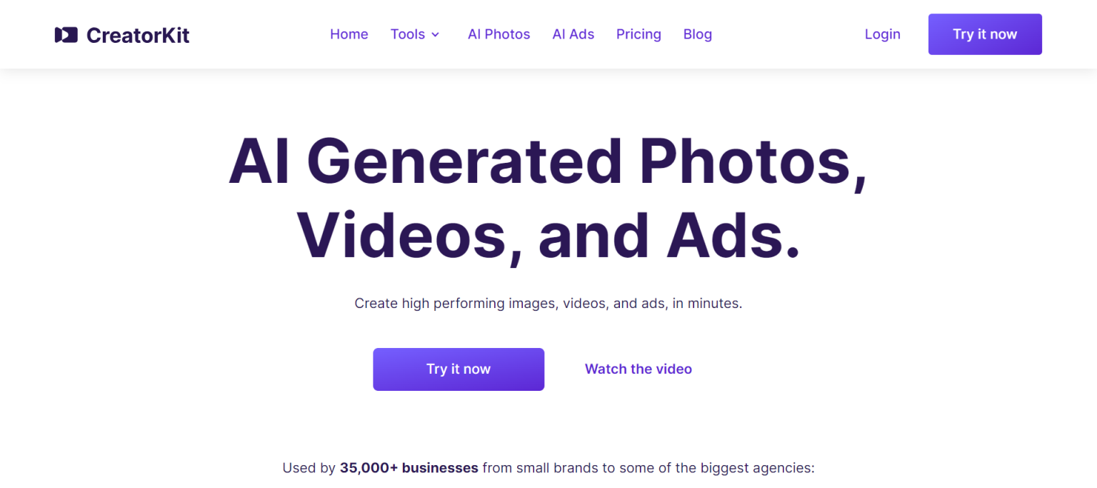 CreatorKit 网站截图
